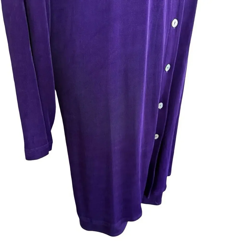 Rabbit Designs USA Made Y2K Purple Sleeveless Dress & Jacket Set 2 Piece 16W